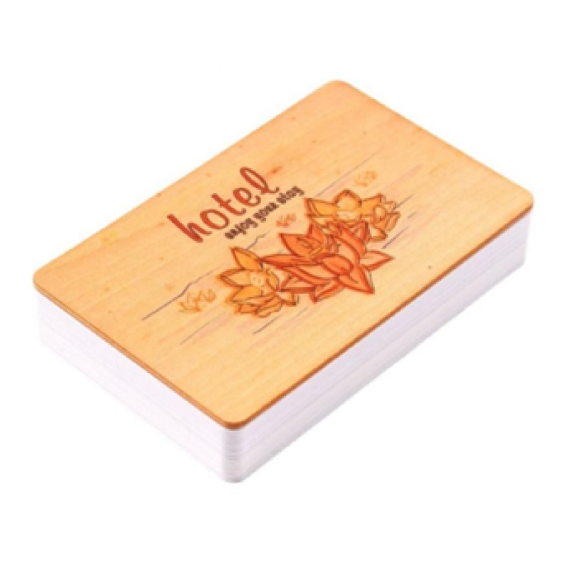 CMYK Printing RFID NTAG 213 wooden hotel key card